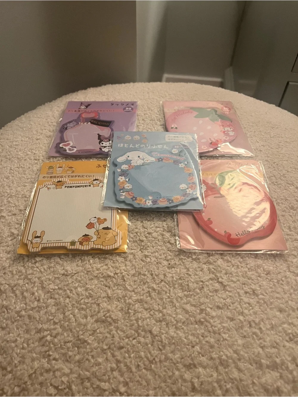 🎉Kawaii Sanrio sticky note bundle - My Melody Kuromi Hello Kitty Cinnamoroll